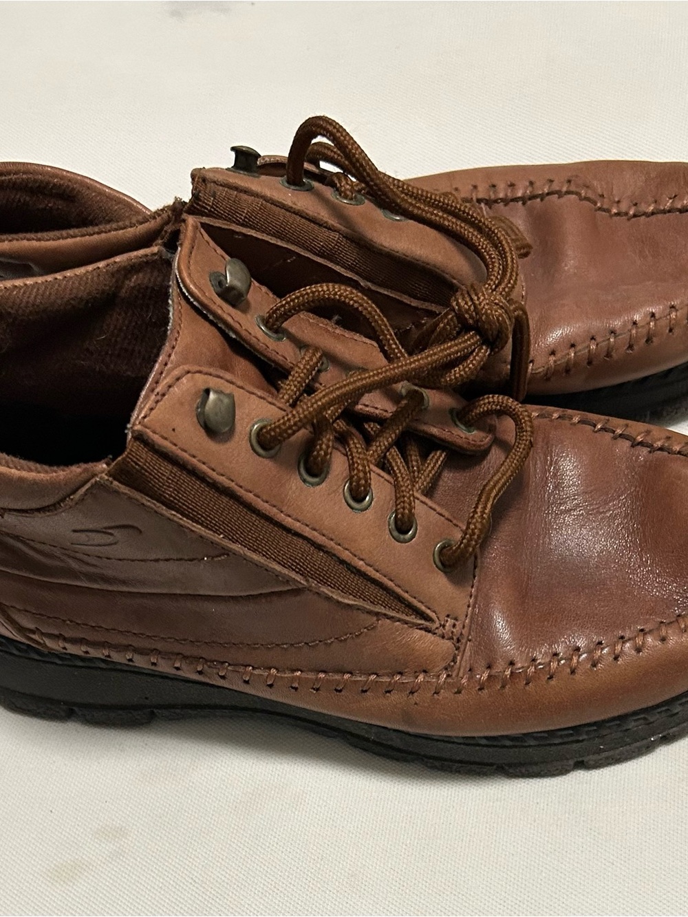 Dr. Scholl's Men's Brown Leather Boat Shoes
